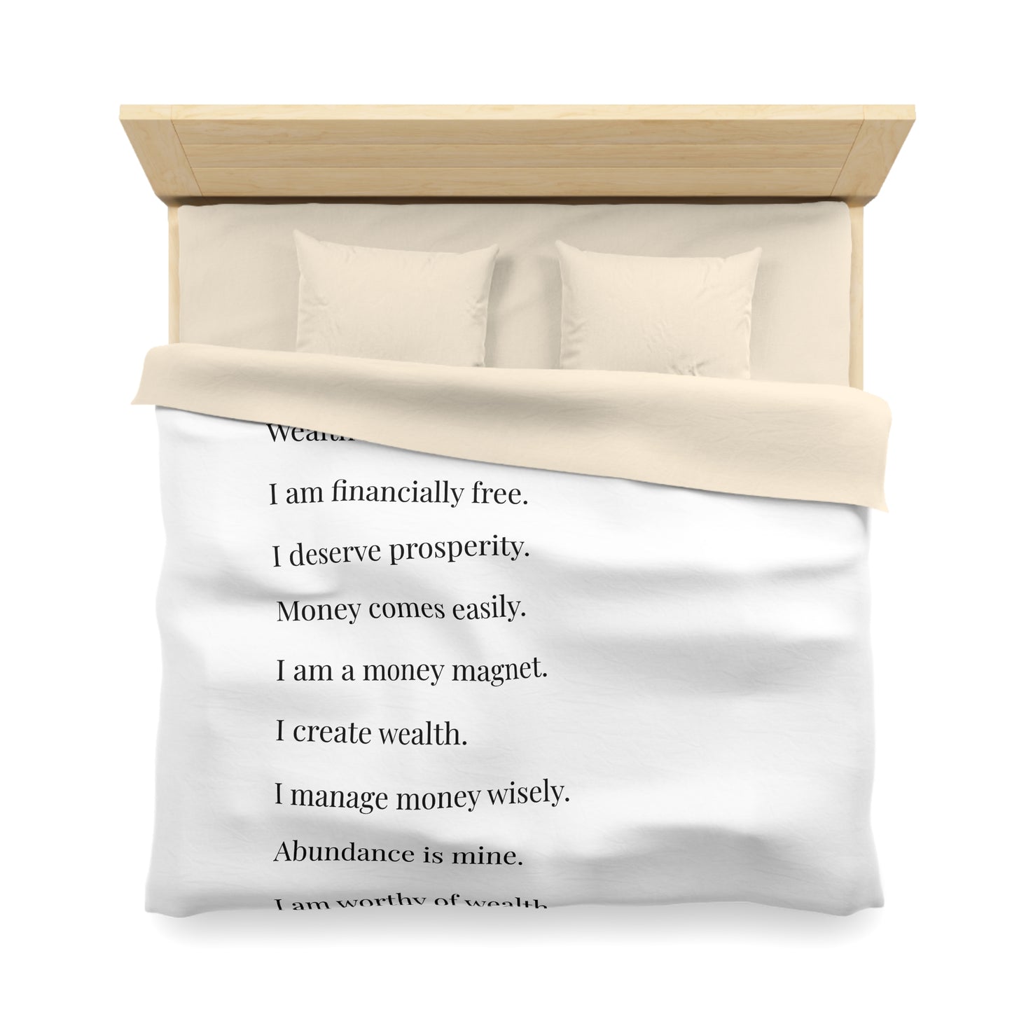 Microfiber Duvet Cover - Financial Freedom