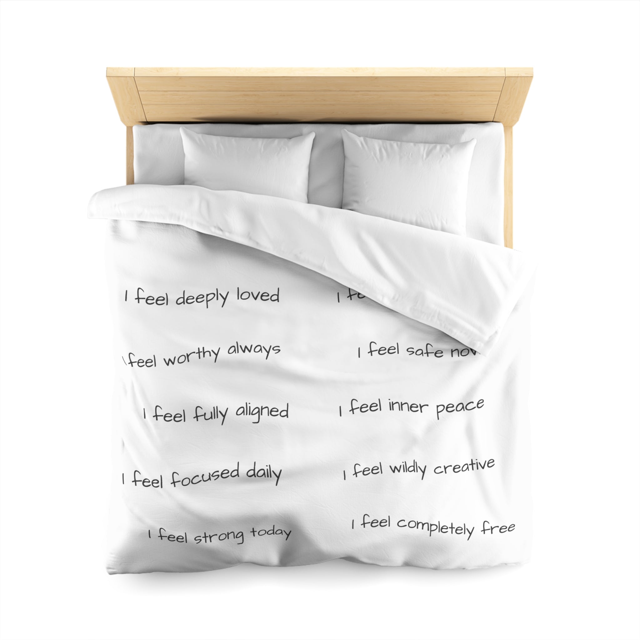 General Wellbeing – 10 Daily Affirmations Duvet Cover
