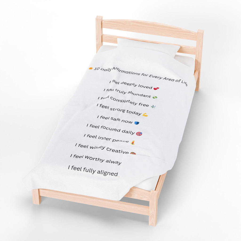 General Wellbeing – 10 Daily Affirmations Blanket