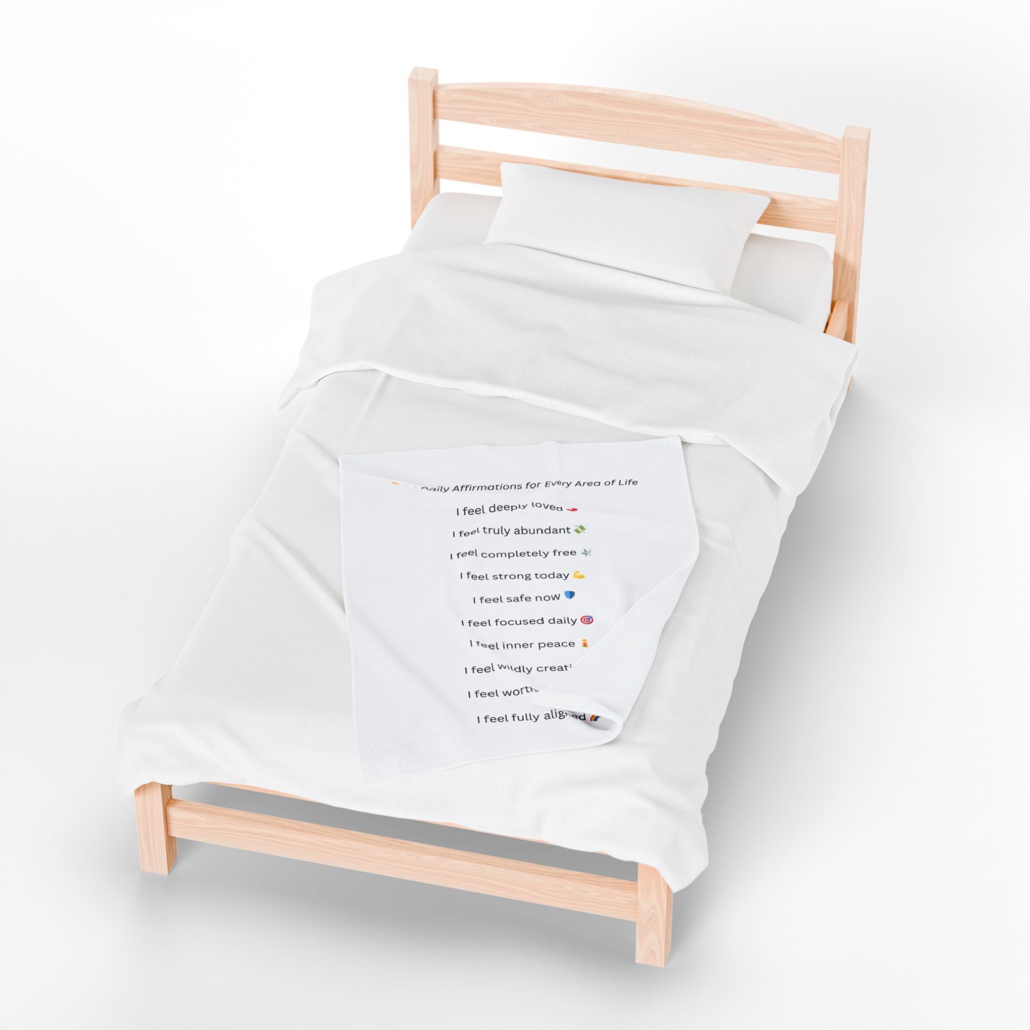 General Wellbeing – 10 Daily Affirmations Blanket